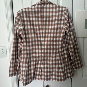 Nine West plaid women's blazer. Size Medium